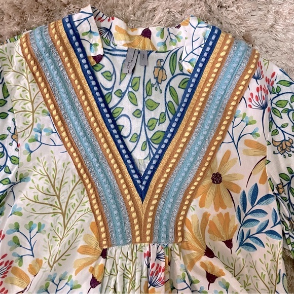 Anthropologie Bl^nk Stephanie Floral Top Size S - Picture 8 of 13